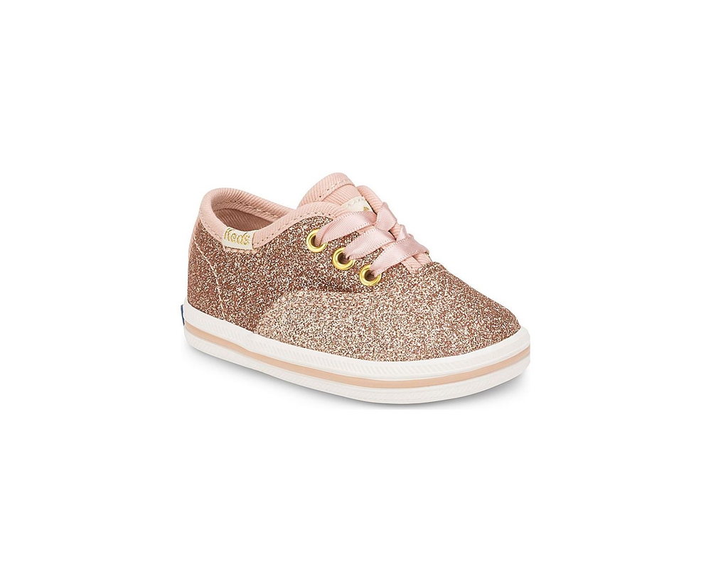 Keds Kids Sneakers Rose Gold - Kate Spade new york Champion Glitter Crib - 519ZBJMFX